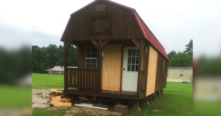 Woman turns a $6,000 shed into an incredibly cozy tiny home