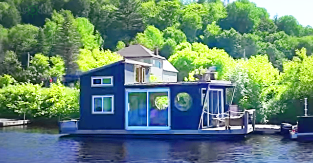 This Four-Season Tiny House Boat Is Built For Full-Time Living