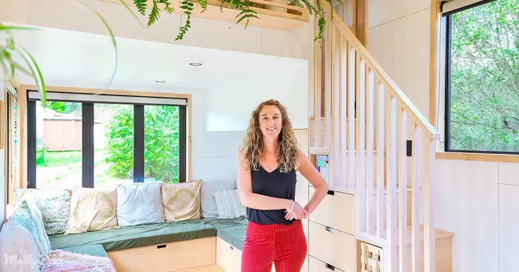 Ingenious Single Mom Crafts Spacious Tiny Home Oasis