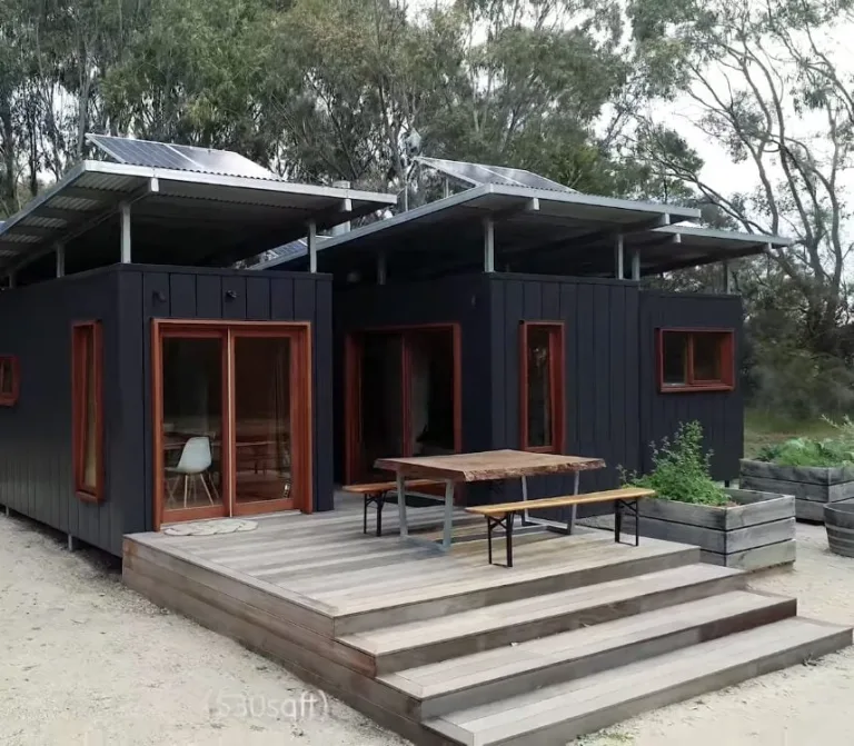 Couple connects together three 20 ft shipping containers to create beautiful ‘compact home’