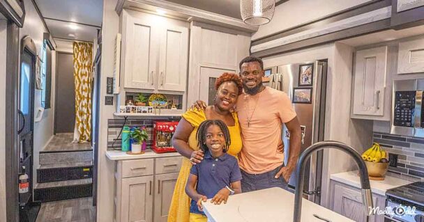 Family trades a 5-bedroom house in California for an RV