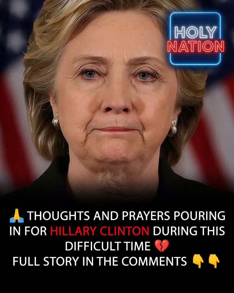 Our thoughts and prayers are with Hillary Clinton