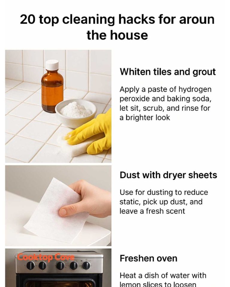 20 best cleaning tips for around the house.