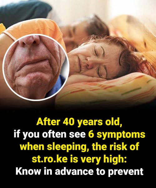 After 40 years old, if you often see 6 symptoms when sleeping