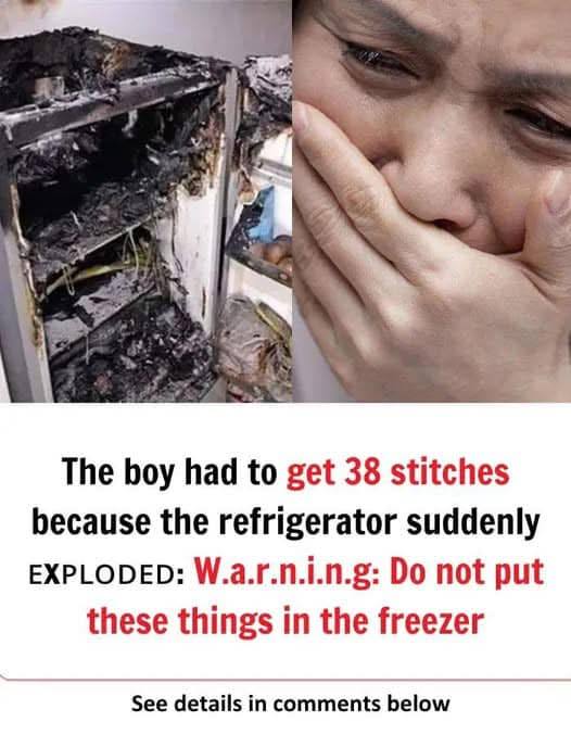 Caution: Avoid Freezing These Items — A Boy Needed 38 Stitches After a Fridge Accident