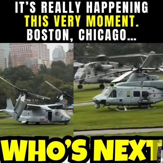 WATCH: Sikorsky CH-53 Stallion Lands in Boston — Crowd Left in Shock