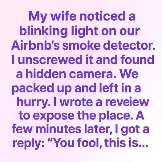I Found a Camera in Our Airbnb — Then the Host’s Reply Chilled Me