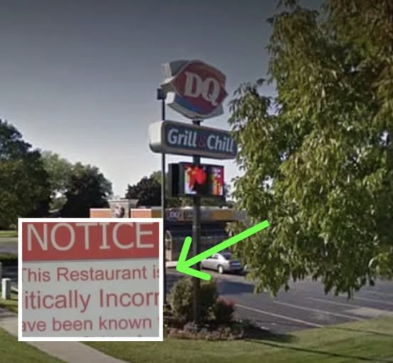 Wisconsin Dairy Queen Puts Up ‘Politically Incorrect’ Sign, Owner Stands By His Decision