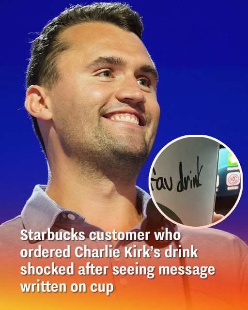 Starbucks customer who ordered Charlie Kirk’s drink shocked after seeing message written on cup
