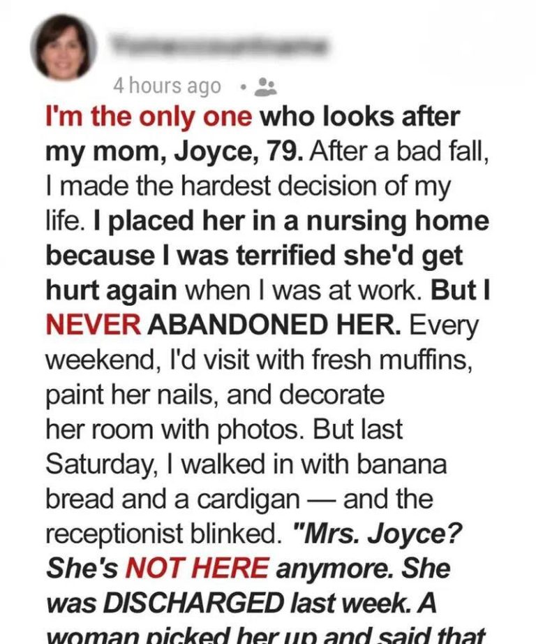 I’m The Only One Who Looked After My Mom—So Who Took Her From The Nursing Home Without Telling Me?