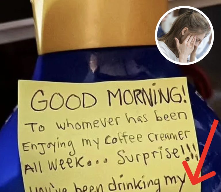 Woman Got Tired Of Coworkers Stealing Her Creamer, So She Left Behind This Note That Sparked Outrage