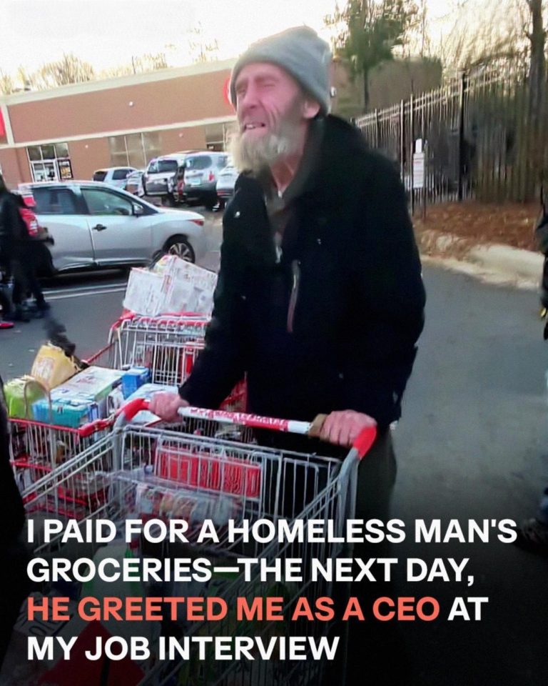 I Paid for a Homeless Man’s Groceries – The Next Day, He Greeted Me as a CEO at My Job Interview