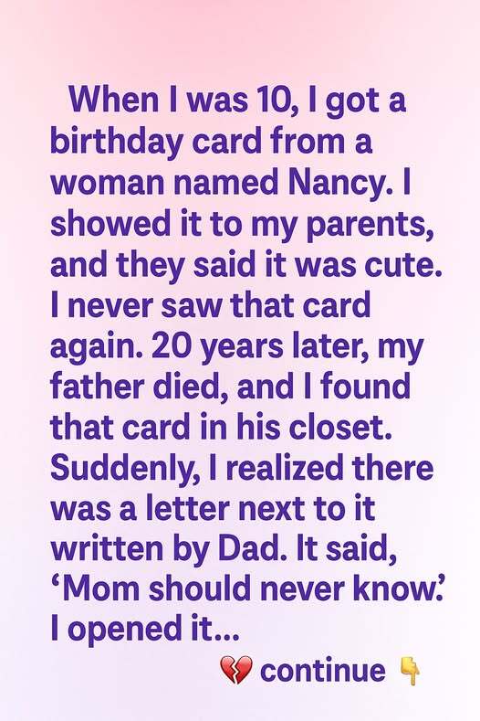 The Birthday Card Mystery That Revealed My Father’s Hidden Past