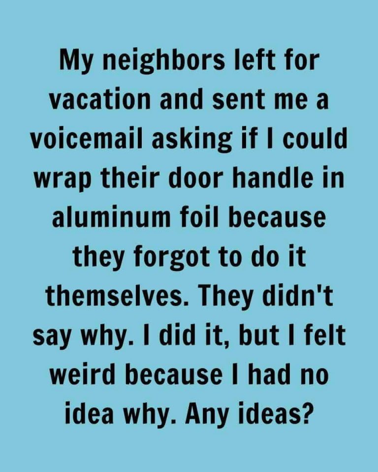 The Trick Using Aluminum Foil on Door Handles