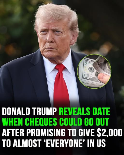 Trump reveals when cheques could go out after promise to give $2,000 to almost everyone in America
