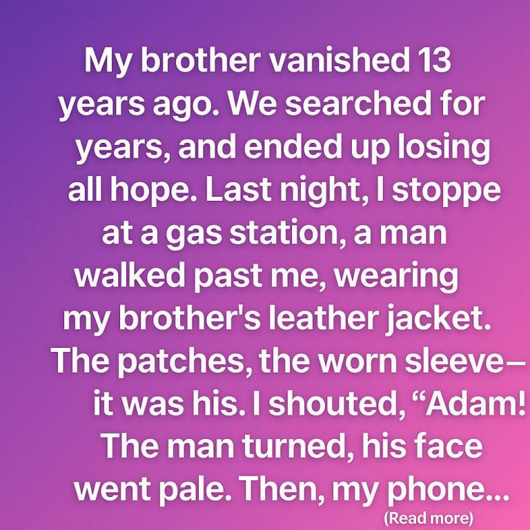 A Jacket, A Stranger, and the Brother I Thought I’d Lost Forever