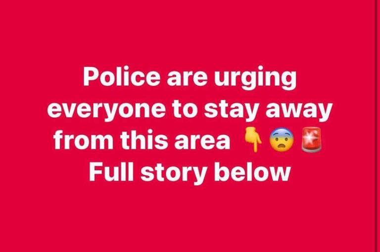 Police are urging everyone to stay away from this area 👇😨🚨 Full story below