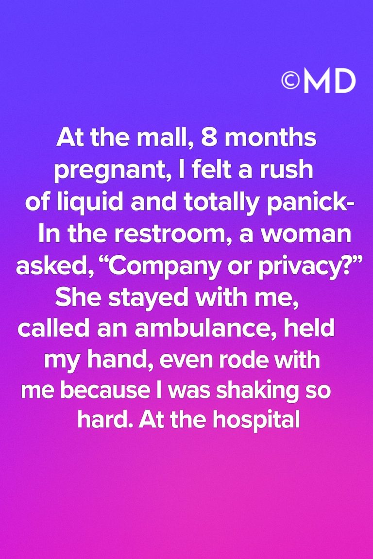 The Stranger Who Stayed: A Moment of Kindness at the Mall