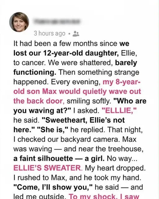 My Son Kept Waving at the Backyard – The Camera Revealed Something I Didn’t Expect