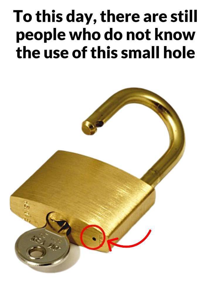 What is that little hole at the bottom of a padlock for? This clever design feature prevents rust, lets water drain, allows lubrication when locks jam, and reveals how everyday objects often hide smart engineering details that make life safer and easier.