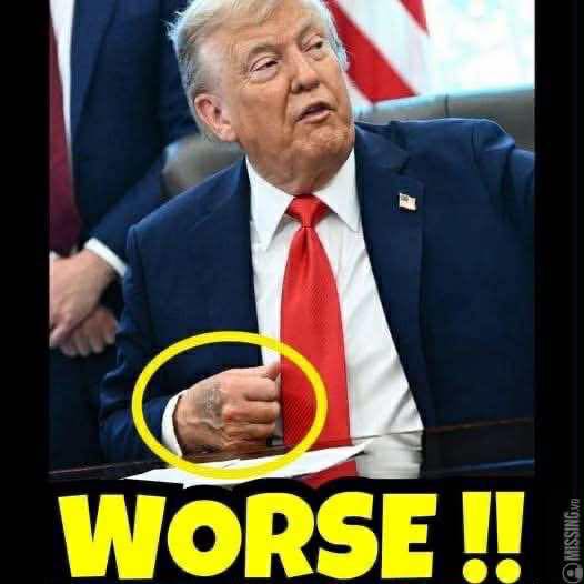 Donald Trump with tears in his eyes make the sad announcemen.