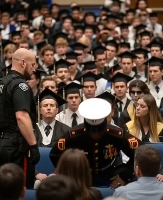 Security Approached a Marine at Graduation — Then Six Young Men Stepped Forward