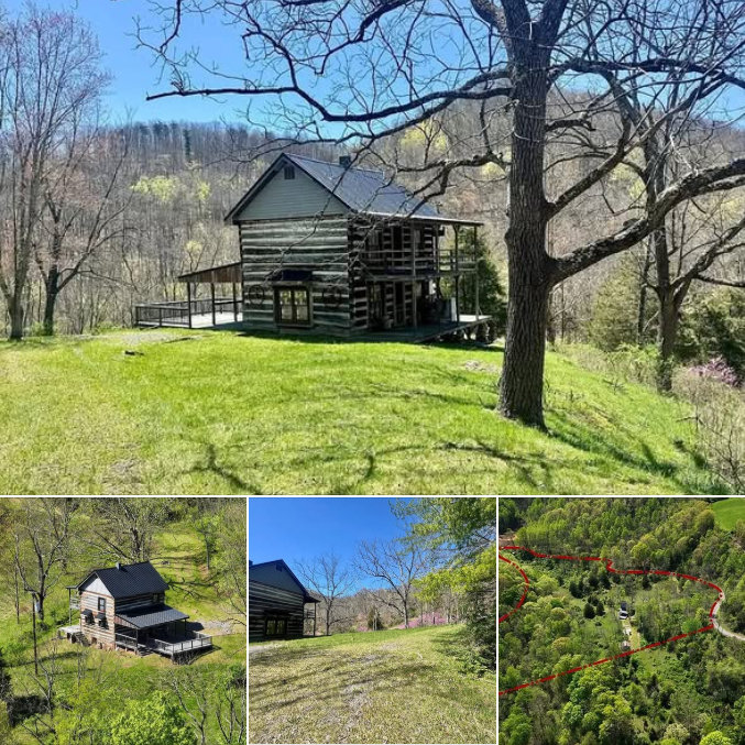 Historic Cabin with 7.82 Acres in Hinton, West Virginia