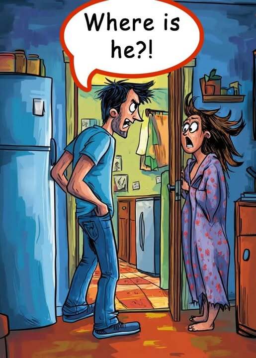 JOKE OF THE DAY: A guy suspects his wife is cheating on him, so he comes home early from work one day.