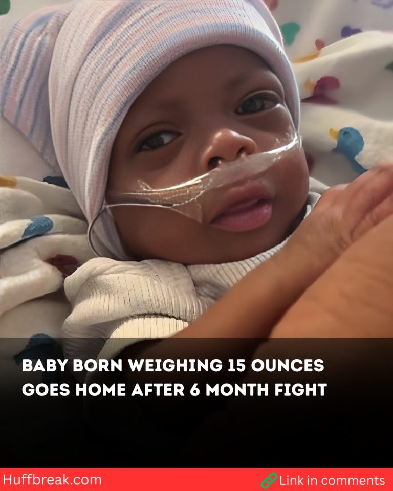 A baby who was born weighing just 15 ounces went home after a six-month fight for her life.