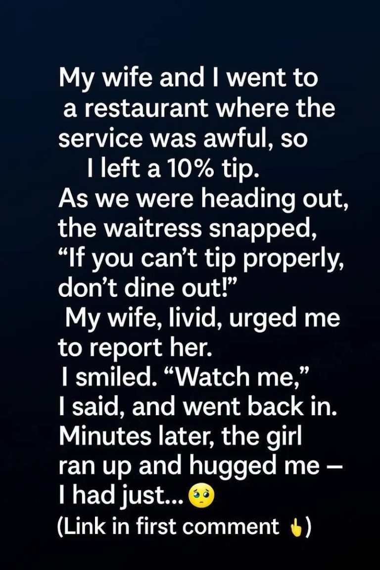 A Quiet Gesture at a Busy Restaurant Turned an Awkward Moment Into an Evening None of Us Expected
