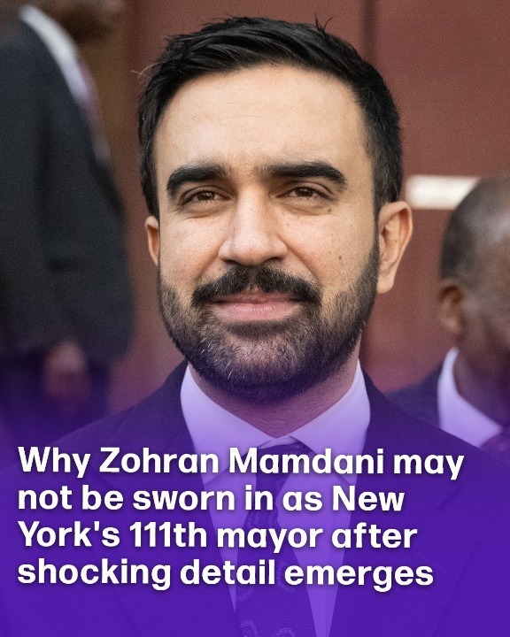Why Zohran Mamdani may not be sworn in as New York’s 111th mayor after shocking detail emerges
