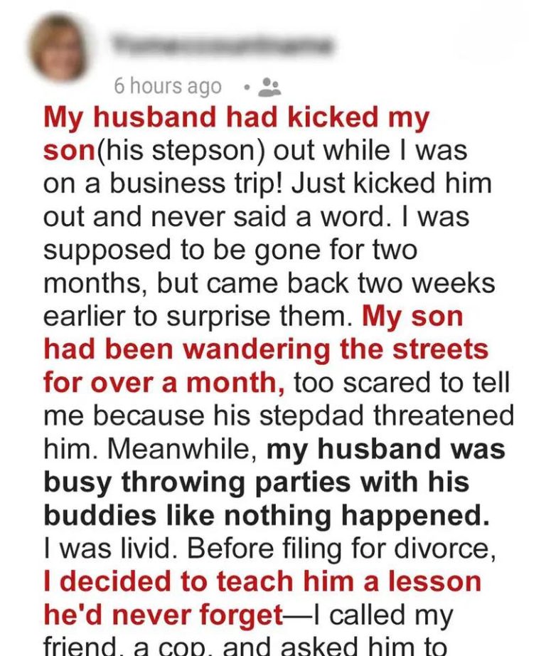 He Threw My Son Out While I Was Away — He Didn’t Expect What Came Next