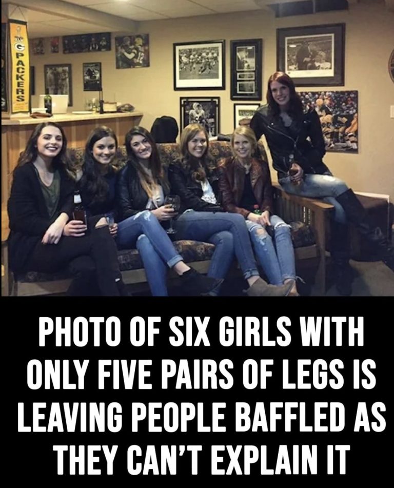 The internet is baffled by this optical illusion of six girls with only five pairs of legs