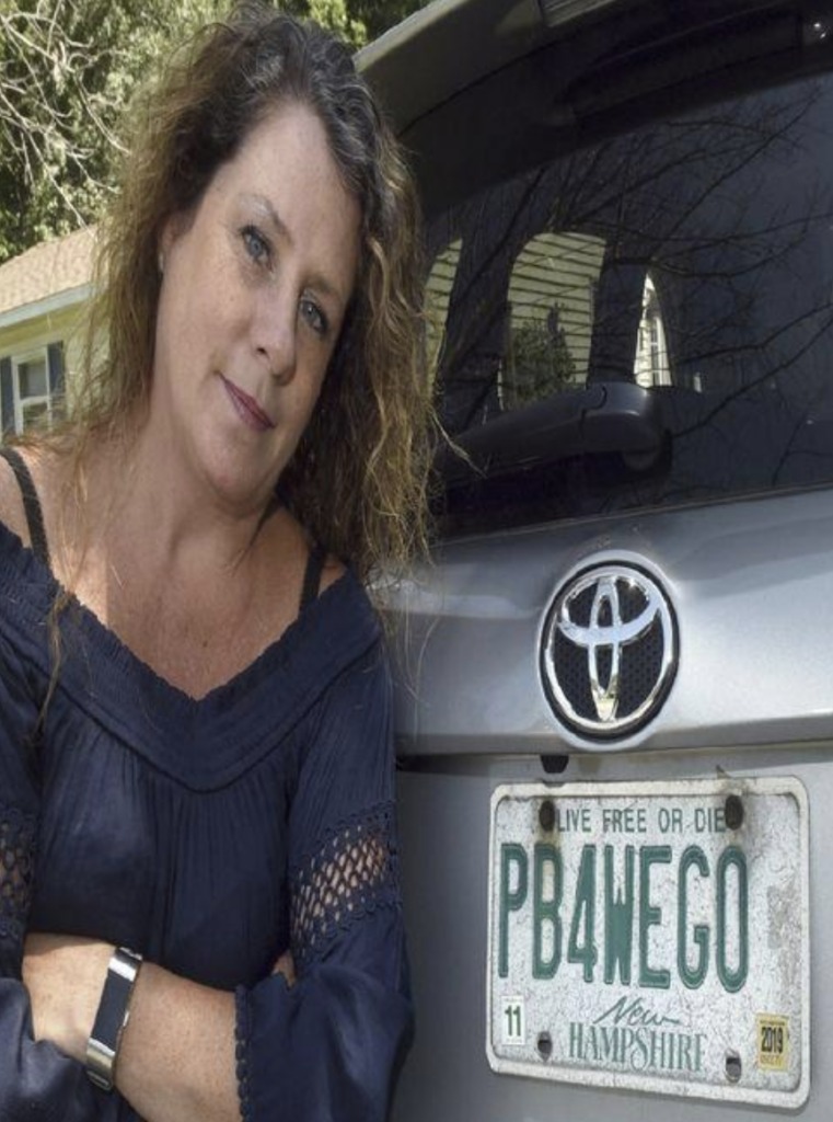 Wendy Auger is trying to keep her personalized license plate.