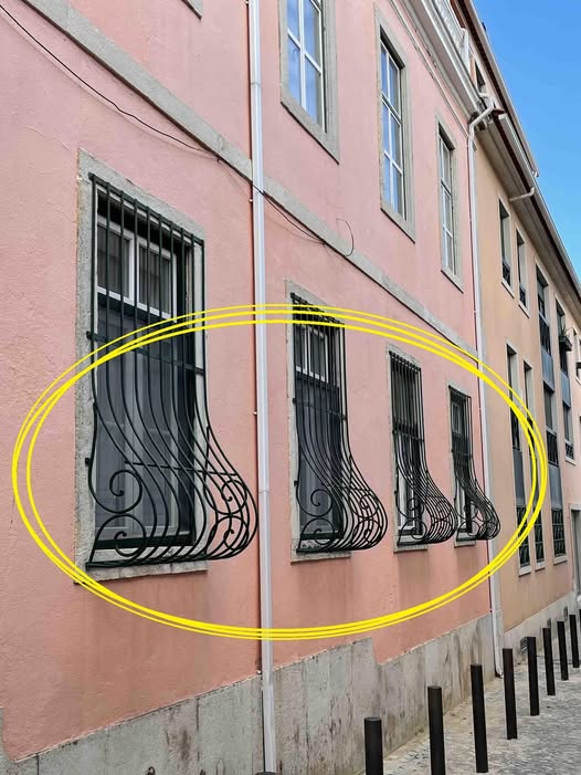 A Simple Explanation for Window Grills With a Bottom Curve