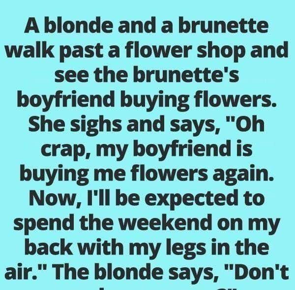“Boyfriend buys flowers again, and the brunette isn’t thrilled—but the blonde’s comeback is pure gold! 😱🤣 Check the first comment 👇👇