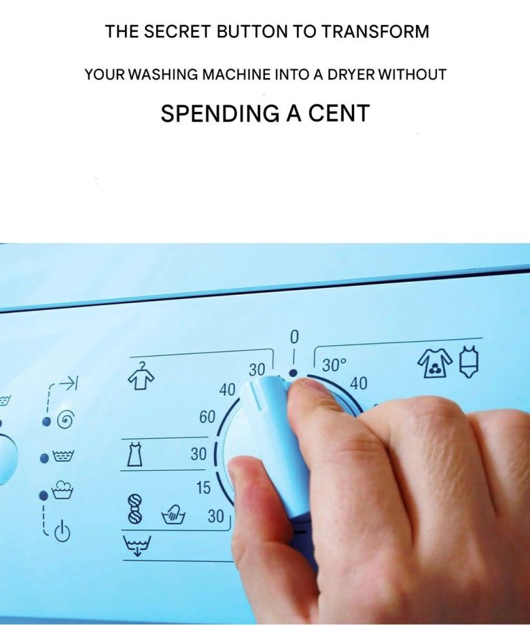 Drying laundry directly in the washing machine: a trick that replaces the dryer