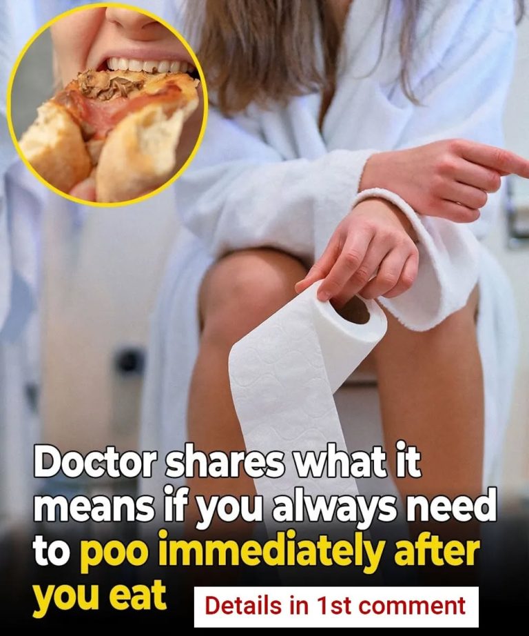 Doctor shares what it means if you always need to poo immediately after you eat