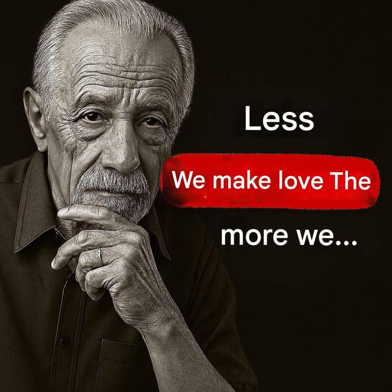 The less you have sex, the more you… See the first comment