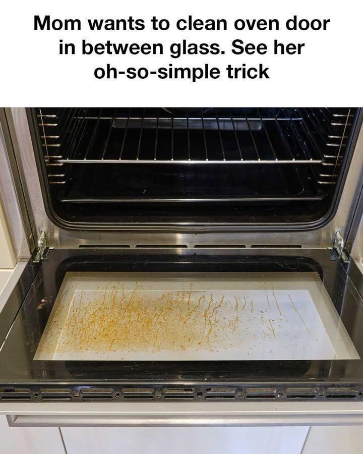 A Simple Trick to Clean Your Oven Door Glass