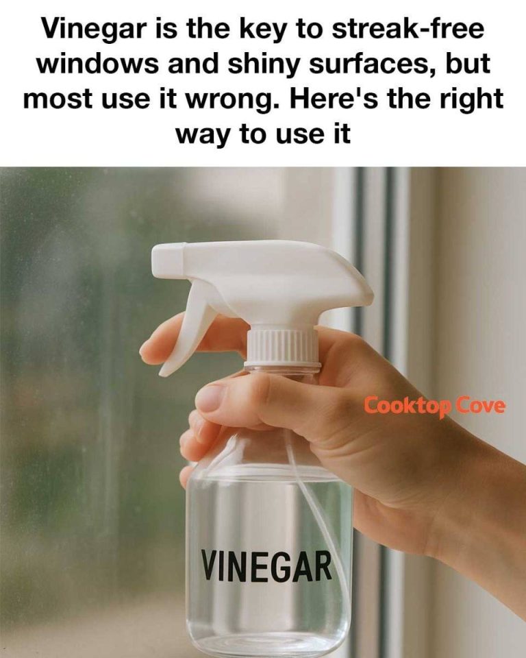 Vinegar is the key to streak-free windows and shiny surfaces, but most use it wrong. Here’s the right way to use it