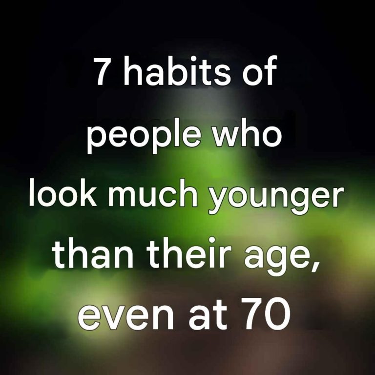7 habits of people who look much younger than their age, even at 70