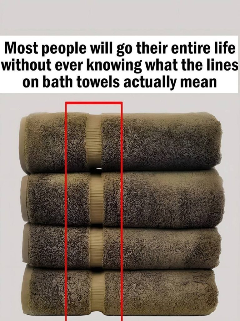 Here’s What the Lines on Bath Towels Actually Mean