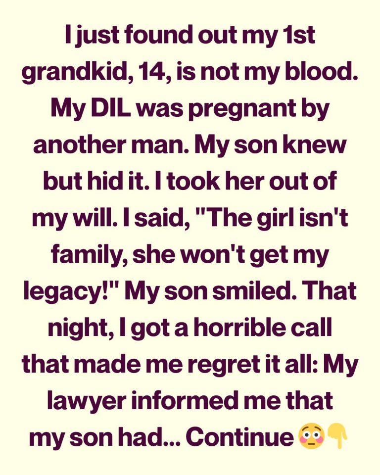 I Disowned My Grandchild Over a Secret—Then My Son Did Something That Broke Me Completely