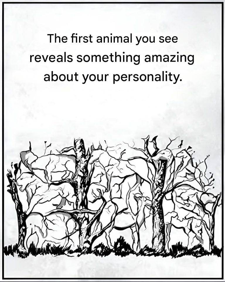 The first animal you see will reveal something about your personality.