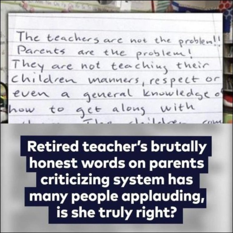 “Wisdom from a Retired Teacher Goes Viral Among Parents”