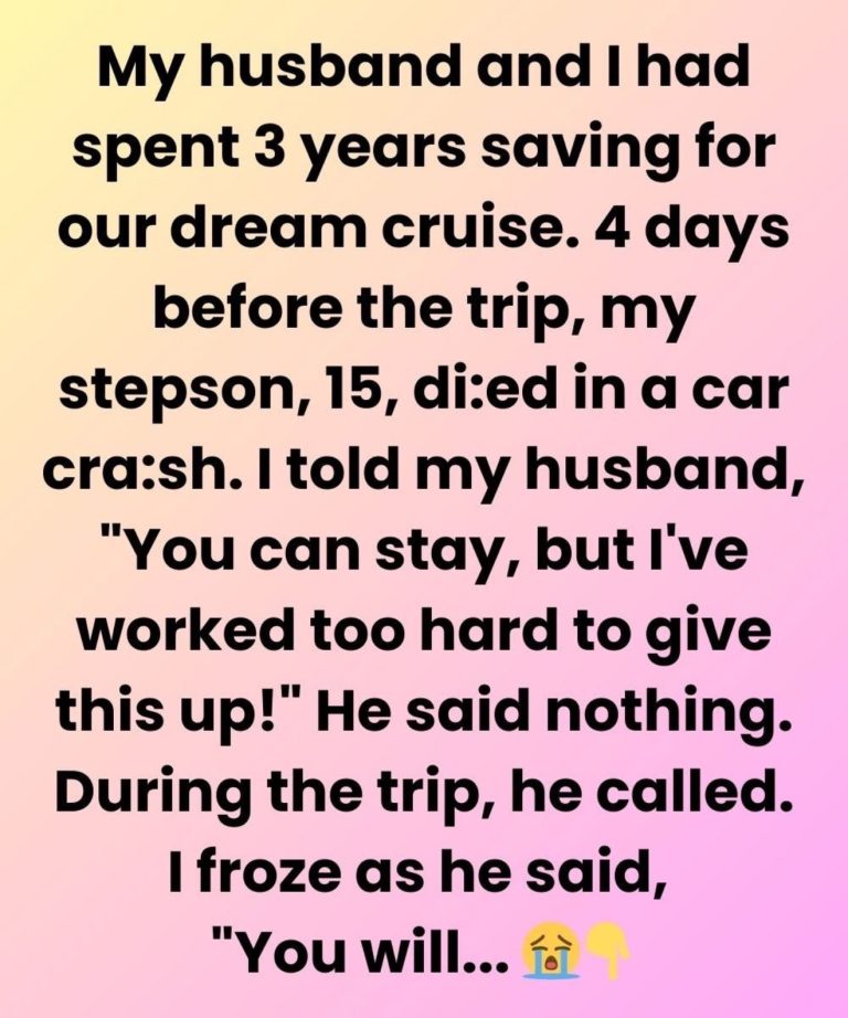 I Refused to Give Up My Dream Cruise for My Stepson’s Funeral — Because I Put Myself First