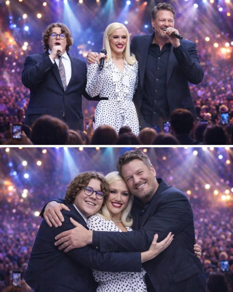 “Words aren’t necessary — standing together says it all.” Amid rumors of tension and weeks of silence, Blake Shelton and Gwen Stefani appeared together in public. They didn’t need to address the speculation. Instead, they focused on their 15-year-old son, Zuma Rossdale, letting him shine. As Zuma performed with poise and confidence, Blake and Gwen watched him with eyes full of unspoken love. No statements, no explanations — just their quiet unity. Their presence alone told a story of family, trust, and enduring love. Sometimes, the strongest messages don’t need words.