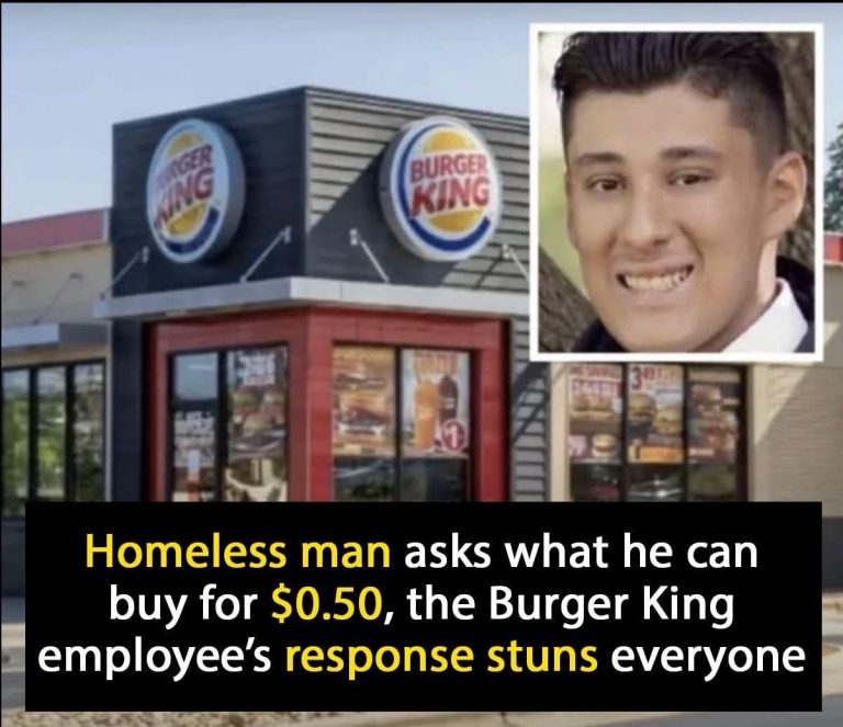 “A homeless man asked a Burger King employee, ‘What can I get for 50 cents?’ – the young worker’s response was unexpectedly thoughtful.”