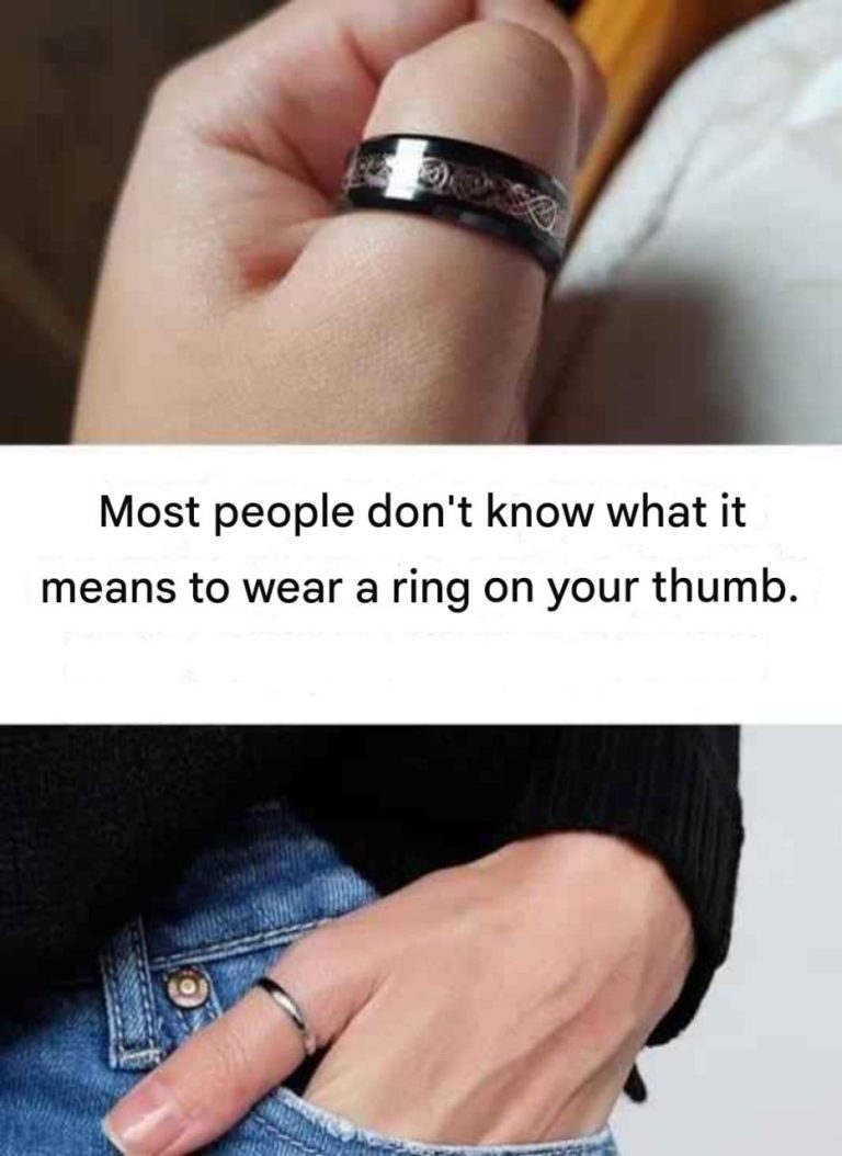 Thumb ring: a powerful symbol that many are unaware of.